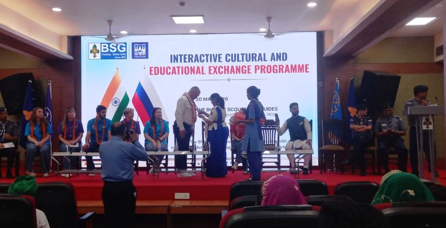 रशियन स्काउट गाइड के साथ भरतपुर स्काउट गाइड दल हुआ सम्मिलित
