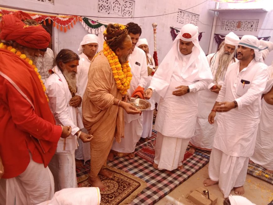 झड़ाया बजरंग धाम आश्रम से ढाणी भुराला तक निकली विशाल ऐतिहासिक शोभायात्रा