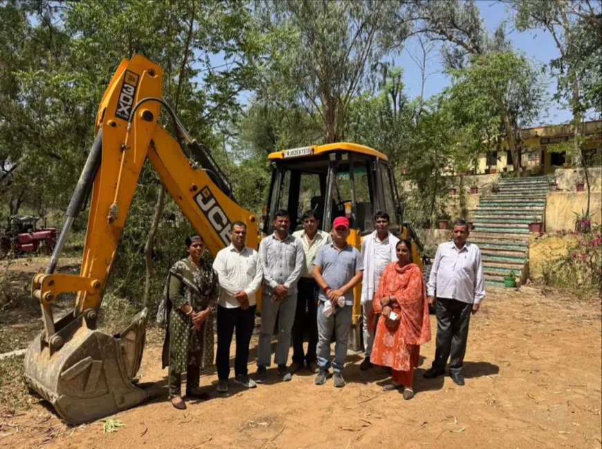 गिरावड़ी वन क्षेत्र में अवैध खनन पर बड़ी कार्रवाई: वन विभाग ने जेसीबी की जब्त, ऑपरेटर पर मामला दर्ज