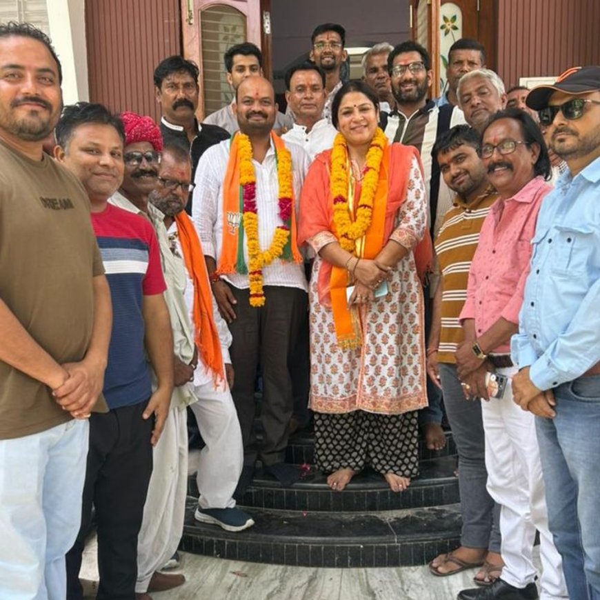 प्रधान हंसमुख मेघवाल बने भाजपा एससी मोर्चा सिरोही के नए जिलाध्यक्ष; कार्यकर्ताओं में हर्ष की लहर, जगह-जगह हुआ भव्य स्वागत