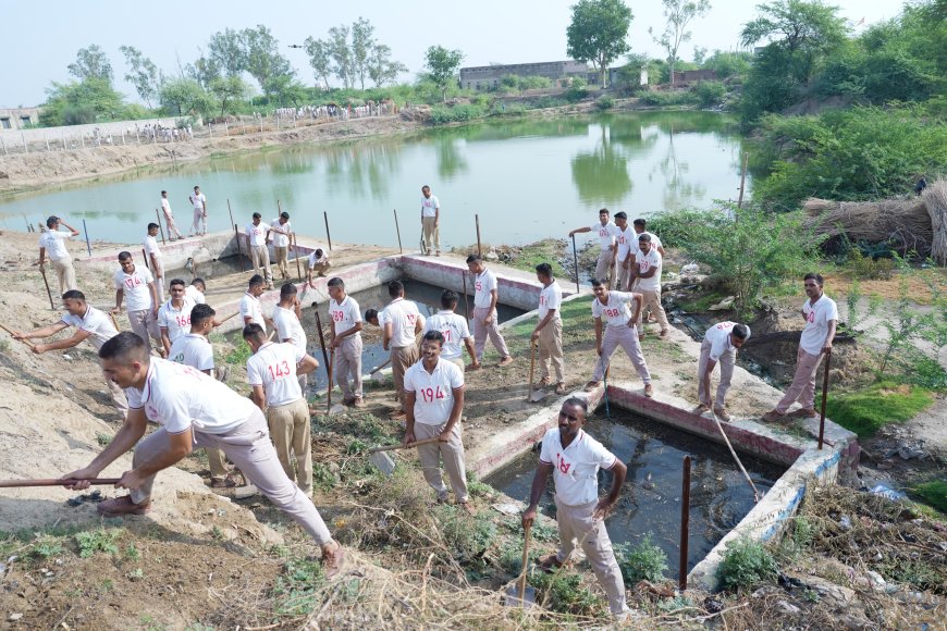 वंदे गंगा जल संरक्षण जन अभियान के तहत सेवर में हुआ पीपल पूजन, पौधरोपण एवं श्रमदान