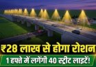 निबियहवा ओवरब्रिज पर अब नहीं रहेगा अंधेरा: ₹28 लाख की लागत से आधुनिक एलईडी लाइटों से जगमगाएगा पूरा पुल