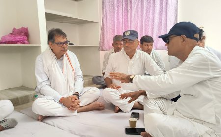 पूनियां एक दिवसीय दौरे पर झुंझुनूं आए, एएसपी के पिता के निधन पर जताया शोक