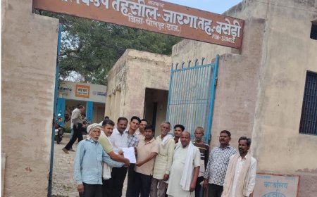 उप तहसील जारगा के मुख्य मार्ग की पैमाइश और सीमांकन की मांग; ग्रामीणों ने नायब तहसीलदार को सौंपा ज्ञापन, आए दिन जाम और दुर्घटनाओं से बढ़ी परेशानी