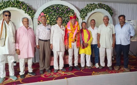 माली महासभा ने किया गुणवंत माली का सम्मान,माली  ने सेवानिवृत्ति पर लिया समाज सेवा का संकल्प