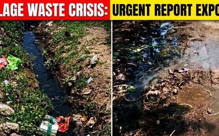 कोठार पंचायत में विकास कार्य ठप, अधूरी नालियों और कीचड़ के कारण ग्रामीण व स्कूली बच्चे परेशान; सड़क पर बह रहा गंदा पानी