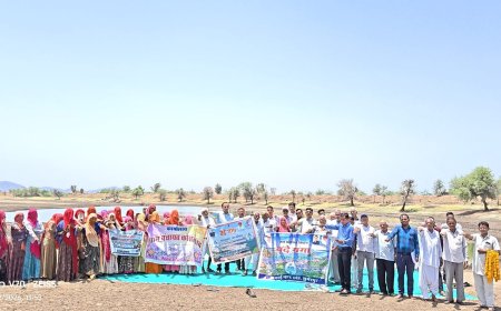 वंदे गंगा जल संरक्षण अभियान के अंतर्गत ग्राम पंचायत कोसेलाव द्वारा गलडेरा बाघ पर पूजन समारोह