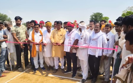 पीपलखेड़ा प्रीमियर लीग 2026 का शुभारंभ, संजय खींची ने फीता काटकर किया उद्घाटन