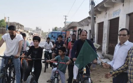 विश्व साइकिल दिवस पर निकली जागरूकता रैली, युवाओं ने दिया फिट इंडिया का संदेश
