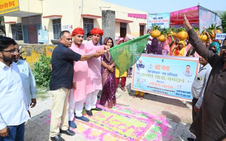 वंदे गंगा जल संरक्षण जन अभियान के तहत राता खुर्द में जल संरक्षण गतिविधियों का आयोजन