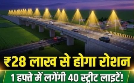 निबियहवा ओवरब्रिज पर अब नहीं रहेगा अंधेरा: ₹28 लाख की लागत से आधुनिक एलईडी लाइटों से जगमगाएगा पूरा पुल
