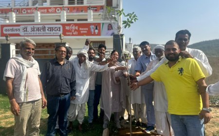 भाजपा प्रवक्ता डॉ. अंजलि यादव ने "एक पेड़ माँ के नाम" अभियान के तहत किया पौधारोपण, पर्यावरण संरक्षण का दिया संदेश