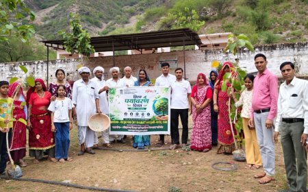 विश्व पर्यावरण दिवस पर 11 पौधे लगाकर पर्यावरण महायज्ञ का किया शुभारंभ