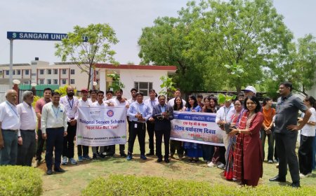 संगम विश्वविद्यालय में विश्व पर्यावरण दिवस पर विविध कार्यक्रम आयोजित