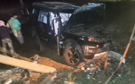 भीषण सड़क हादसा: तेज रफ्तार ट्रेलर ने स्कॉर्पियो और बाइक को मारी टक्कर, एक युवक की मौत, बुजुर्ग समेत 6 गंभीर घायल