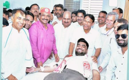 पूर्व विधायक पानाचंद मेघवाल का जन्मदिन सेवा कार्यों के साथ मनाया रक्तदाताओं ने उत्साह से किया 900 यूनिट रक्तदान