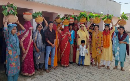 बेरी गांव में भव्य कलश यात्रा के साथ श्री शिव महापुराण कथा का शुभारंभ, 17 जून को होगा महायज्ञ, संत समागम व विशाल भंडारा