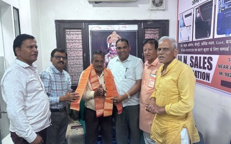 अखिल भारतवर्षीय श्री गुर्जरगौड़ ब्राह्मण महासभा ने सत्यनारायण शर्मा को भीलवाड़ा शहर अध्यक्ष मनोनीत