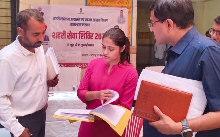 जिला कलक्टर ने ग्रामीण एवं शहरी सेवा शिविरों का किया निरीक्षण, आमजन को अधिकाधिक लाभान्वित करने के दिए निर्देश