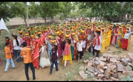 ग्राम खेड़ा सारंगपुरी में मूर्ति प्राण प्रतिष्ठा महोत्सव: विशाल शोभा यात्रा के साथ भव्य शुभारंभ