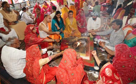सर्व कल्याण एवं सुखी जीवन की कामना के साथ श्री विष्णु लक्ष्मी महायज्ञ की पूर्णाहु