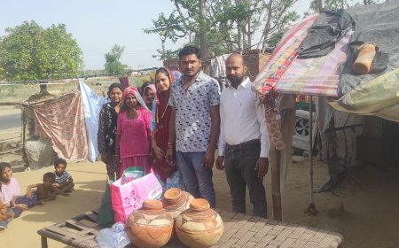 भीषण गर्मी में झुग्गी-झोपड़ियों के लिए सहारा बना 'लोक सेवा ज्ञान मंदिर ट्रस्ट'