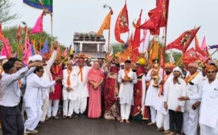झडाया में 108 कुंडीय श्री राम महायज्ञ का शानदार आगाज 17 जून से, महिलाओं ने निकाली विशाल ऐतिहासिक कलश यात्रा