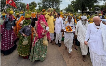 ऊकरूंद में उमड़ा आस्था का सैलाब, भव्य कलश यात्रा के साथ श्रीमद्भागवत कथा ज्ञान यज्ञ शुरू