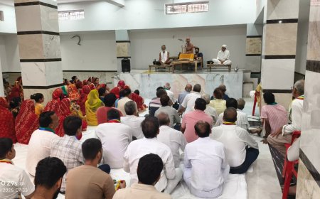 आदिनाथ दिगंबर जैन मंदिर में आचार्य ज्ञान भूषण (रत्नाकर) का  ससंघ भव्य मंगल प्रवेश
