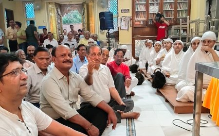 गायत्री नगर में गणिनी आर्यिका विभा श्री माताजी ससंघ का भव्य मंगल प्रवेश