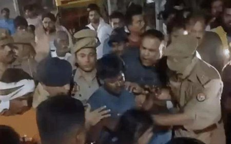 समारोह में हुए विवाद का खूनी अंजाम; बभनी चौराहे पर तनाव के बाद वरिष्ठ अधिकारियों ने संभाला मोर्चा, शांति की अपील