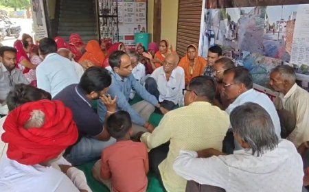 तखतगढ़ में पार्षद की भूख हड़ताल समाप्त, प्रशासन के आश्वाशन पर समाधान का भरोसा