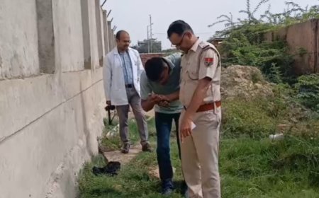 भरतपुर में खाली प्लॉट में मिला युवक का शव, एफएसएल टीम ने जुटाए सबूत; जांच में जुटी पुलिस