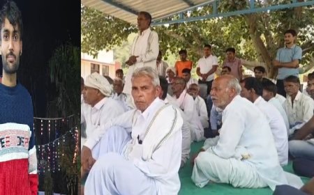 राजगढ़ स्टेशन से लापता छात्र का 4 दिन बाद भी सुराग नहीं, आक्रोशित ग्रामीणों ने थाने पर दिया धरना