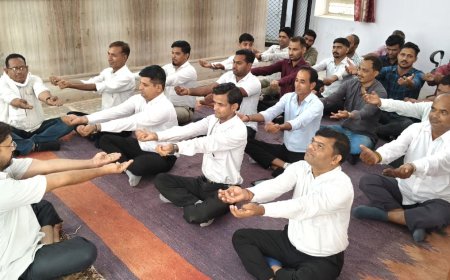 न्यायालय परिसर मकराना में उत्साहपूर्वक मनाया गया अंतर्राष्ट्रीय योग दिवस