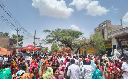 लक्ष्मणगढ़ में चल रहे पंचकल्याणक महोत्सव में श्रद्धा उल्लास भक्ति के साथ मनाया जन्म कल्याणक