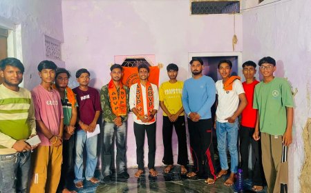 एबीवीपी रामगढ़ नगर की नई कार्यकारिणी घोषित: नितेश नायक को मिली नगर मंत्री की कमान, जतिन, किशन और यशपाल बने सह मंत्री