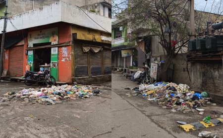 गोविंदगढ़-रामबास नगरपालिका क्षेत्र सफाई कर्मचारियों की हड़ताल, जगह जगह लगे कचरे के ढेर; जनता बेहाल