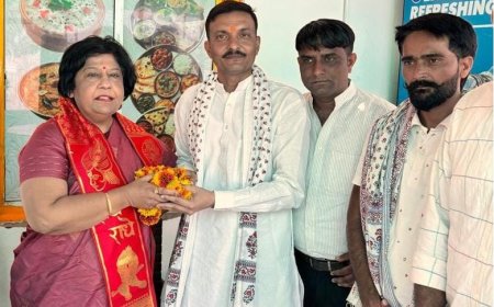 नवनिर्वाचित राज्यसभा सांसद डॉक्टर अलका सिंह गुर्जर का किया स्वागत