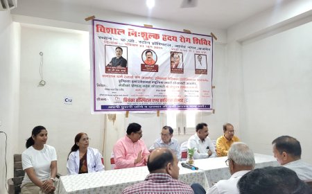 विशाल निशुल्क डायबिटीज, हृदय रोग सम्पन्न; शिविर में 85 मरीज लाभान्वित