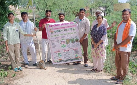 निर्जला एकादशी पर धामेड़ा धाम में पीपल व बरगद का पौधारोपण, पर्यावरण संरक्षण का दिया संदेश