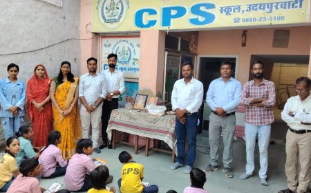 सीपीएस स्कूल में हर्षोल्लास के साथ मनाया 'प्रवेश उत्सव', नए विद्यार्थियों का तिलक लगाकर किया स्वागत