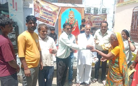 उदयपुरवाटी में निर्जला एकादशी पर हुआ दान पुण्य;  बाजार में जगह-जगह लोगों को शिकंजी पिलाई