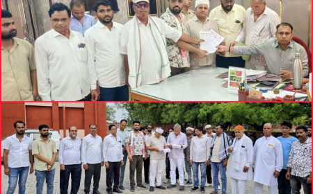 अल्पसंख्यक समुदाय के धार्मिक स्थलों को तोड़े जाने पर कांग्रेस अल्पसंख्यक जिला अध्यक्ष अली हुसैन टीपू के नेतृत्व में जिला कलेक्टर को दिया ज्ञापन