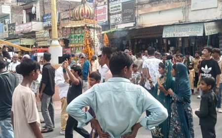 तखतगढ़ में मातमी धुनों के साथ मनाया मोहर्रम, हजरत इमाम हसन हुसैन की शहादत को किया याद, युवाओं ने दिखाएं हैरतअंगेज कारनामे