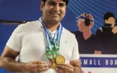 खैरथल के जयप्रकाश मंगलानी ने 2 स्वर्ण सहित 4 पदक जीतकर प्रदेश का मान बढ़ाया