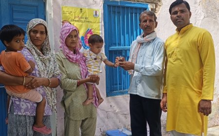 भूरी कुड़ी में पल्स पोलियो अभियान का आगाज, बच्चों को पिलाई 'दो बूंद जिंदगी की'