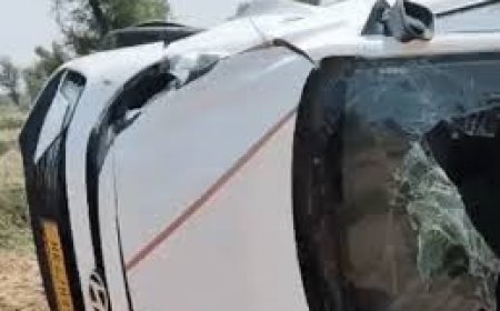 रफ़्तार का कहर: ससुराल से लौटते समय अनियंत्रित होकर खेत में पलटी कार, युवक की मौत, दो दोस्त गंभीर घायल