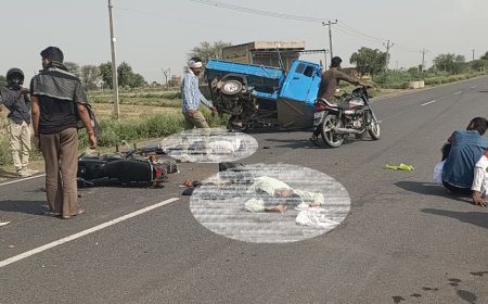 कठूमर–नगर मार्ग पर तुसारी मोड़ के आगे भीषण सड़क हादसा, तीन घायल