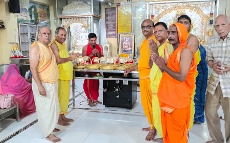 गायत्री नगर में  मनाया आचार्य शिरोमणी श्री विद्यासागर जी महाराज का 59 वां दीक्षा दिवस